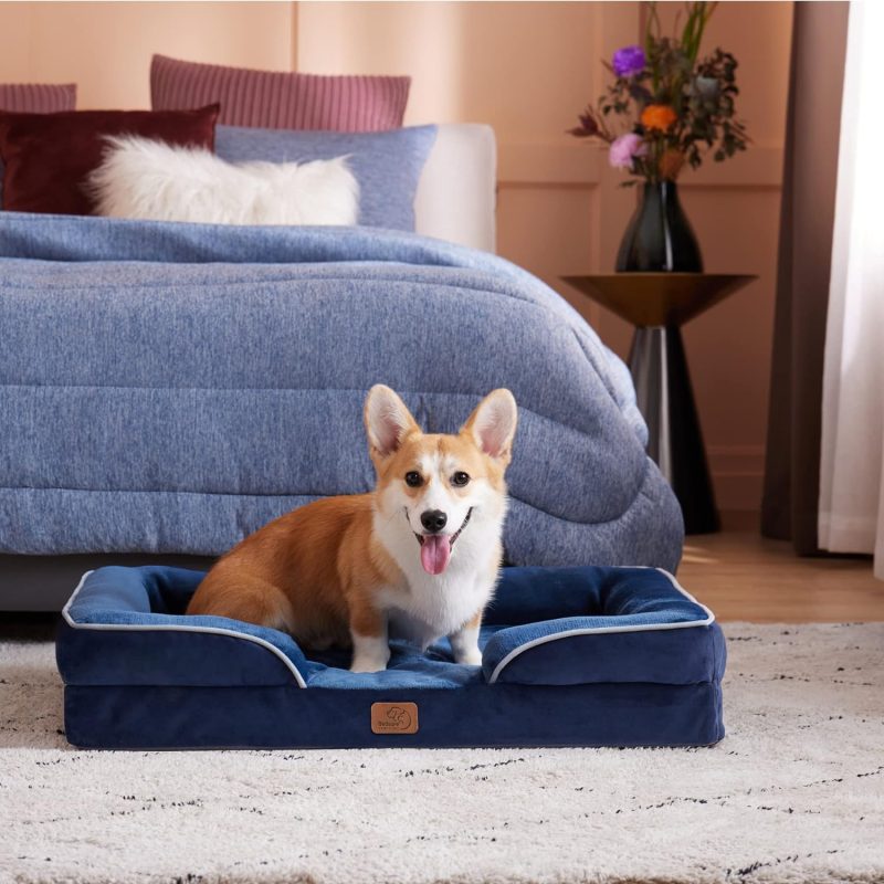 Bedsure Orthopedic Dog Bed for Medium Dogs - Waterproof Dog Sofa Bed Medium, Supportive Foam Pet Couch Bed with Removable - Image 304