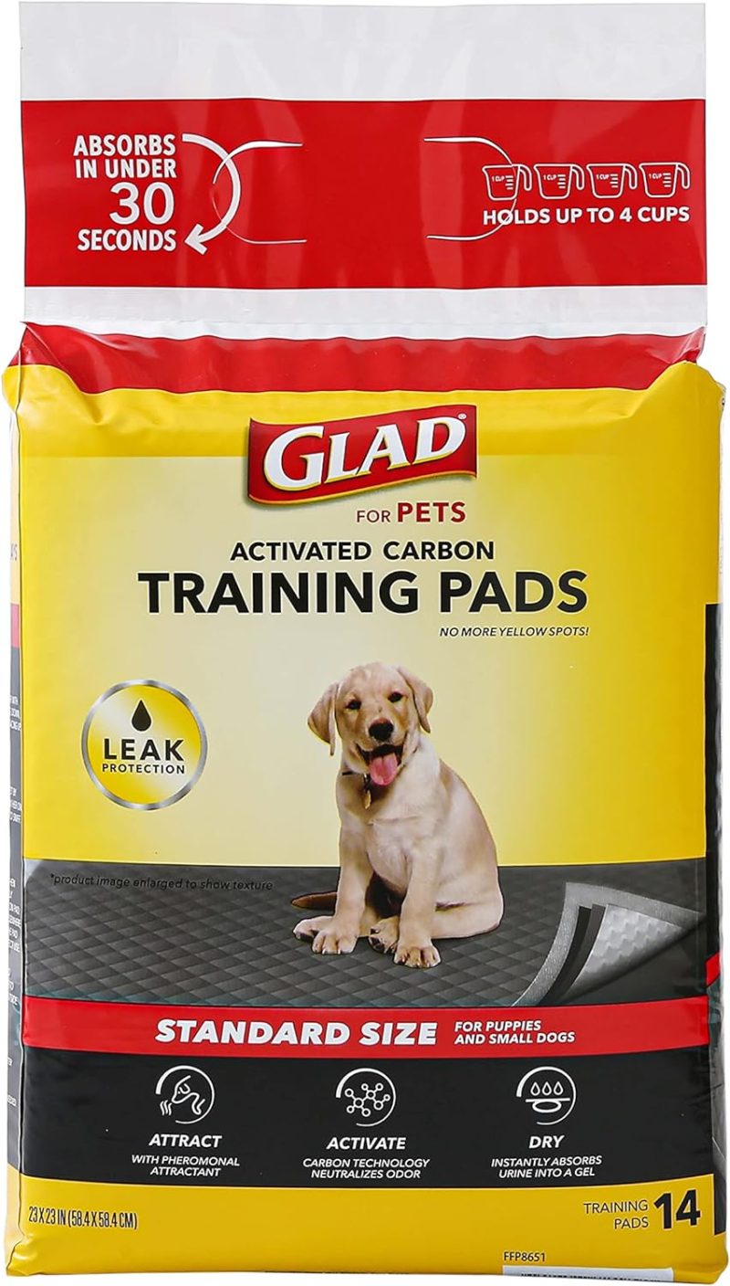 Glad for Pets Black Charcoal Training Pads for Dogs, 23" x 23" - Super Absorbent & Odor Neutralizing Dog Potty Pads, - Image 22