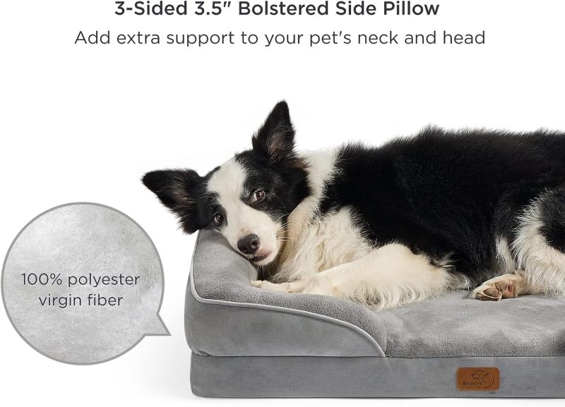 Bedsure Orthopedic Dog Bed for Medium Dogs - Waterproof Dog Sofa Bed Medium, Supportive Foam Pet Couch Bed with Removable - Image 38
