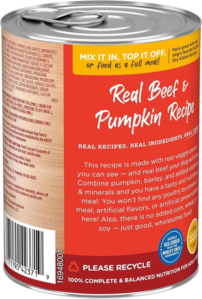 Rachael Ray Nutrish Premium Natural Dry Dog Food, Real Beef, Pea, & Brown Rice Recipe, 40 Pound Bag (Packaging May Vary) - Image 7