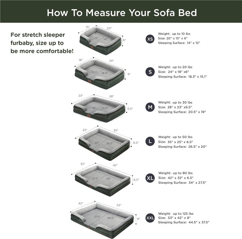 Bedsure Orthopedic Dog Bed for Medium Dogs - Waterproof Dog Sofa Bed Medium, Supportive Foam Pet Couch Bed with Removable - Image 250