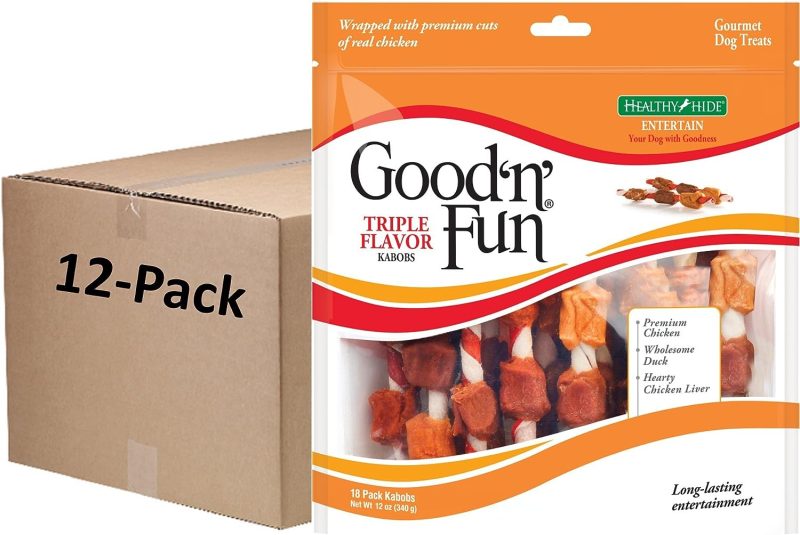 Good'N'Fun Triple Flavored Rawhide Kabobs for Dogs, 1.5 Pound (Pack of 1) - Image 28