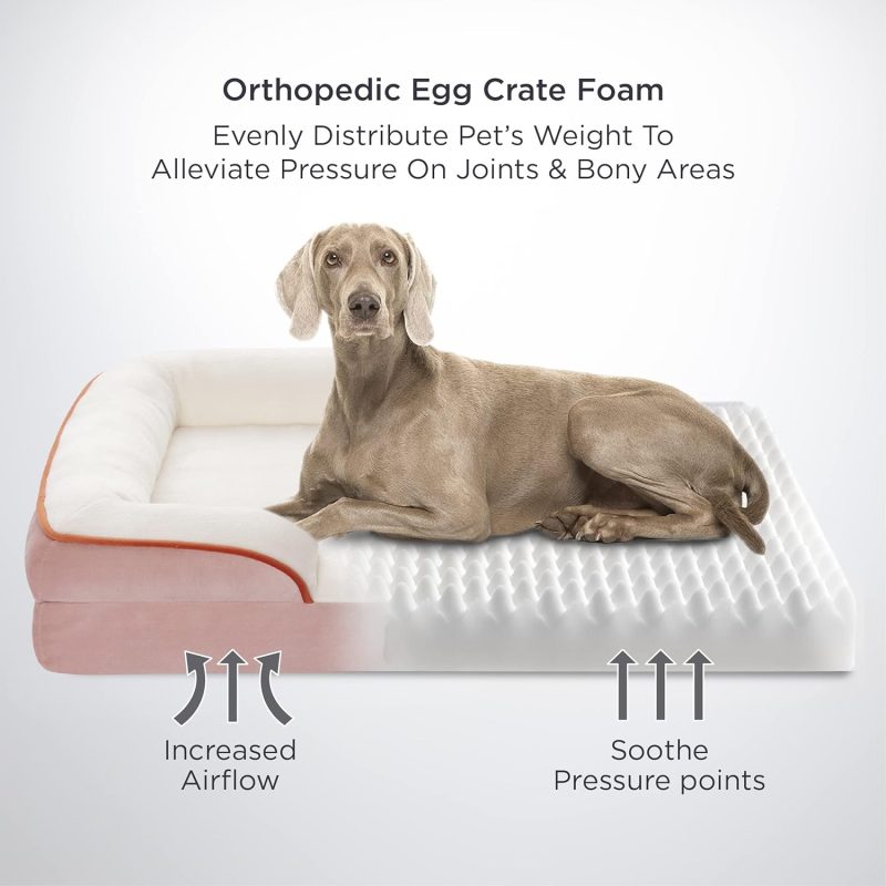 Bedsure Orthopedic Dog Bed for Medium Dogs - Waterproof Dog Sofa Bed Medium, Supportive Foam Pet Couch Bed with Removable - Image 349