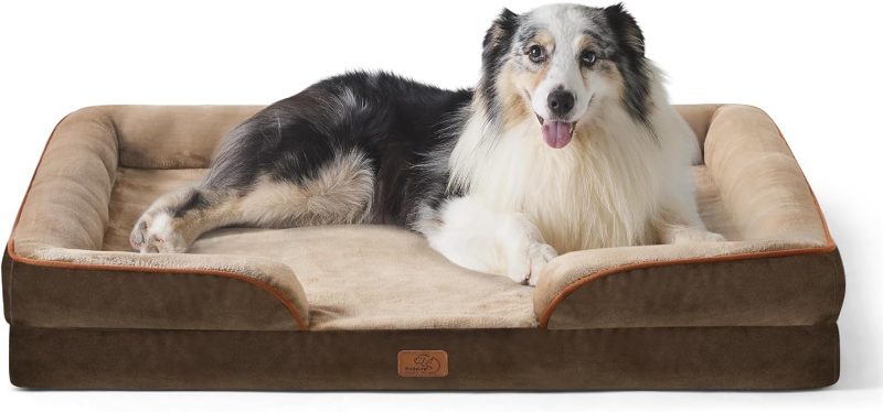 Bedsure Orthopedic Dog Bed for Medium Dogs - Waterproof Dog Sofa Bed Medium, Supportive Foam Pet Couch Bed with Removable - Image 295