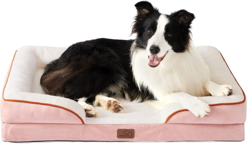 Bedsure Orthopedic Dog Bed for Medium Dogs - Waterproof Dog Sofa Bed Medium, Supportive Foam Pet Couch Bed with Removable - Image 107