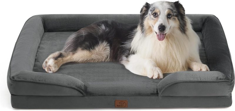 Bedsure Orthopedic Dog Bed for Medium Dogs - Waterproof Dog Sofa Bed Medium, Supportive Foam Pet Couch Bed with Removable - Image 393