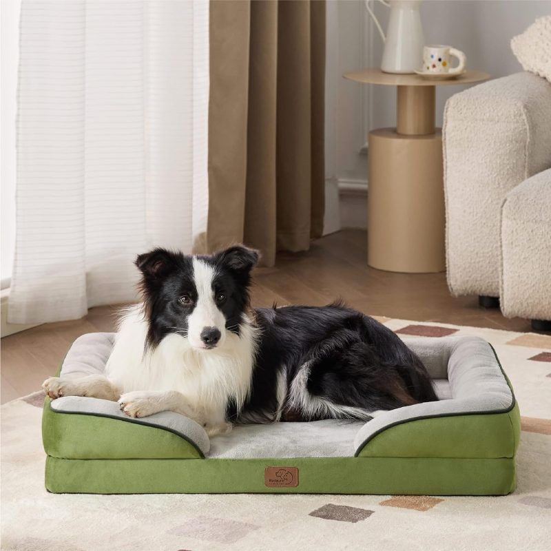 Bedsure Orthopedic Dog Bed for Medium Dogs - Waterproof Dog Sofa Bed Medium, Supportive Foam Pet Couch Bed with Removable - Image 183