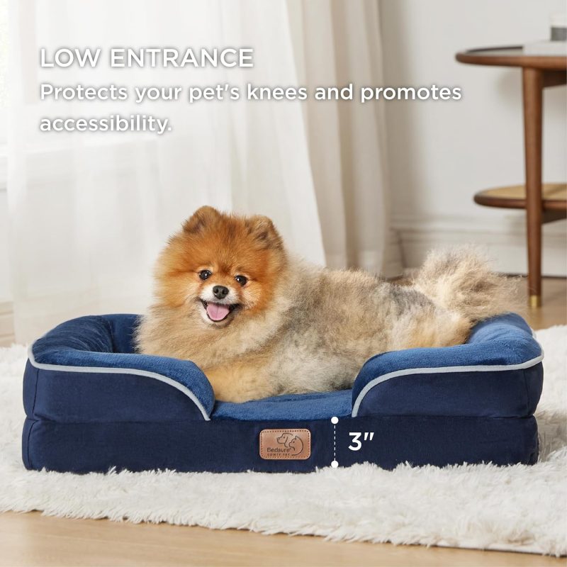 Bedsure Orthopedic Dog Bed for Medium Dogs - Waterproof Dog Sofa Bed Medium, Supportive Foam Pet Couch Bed with Removable - Image 206