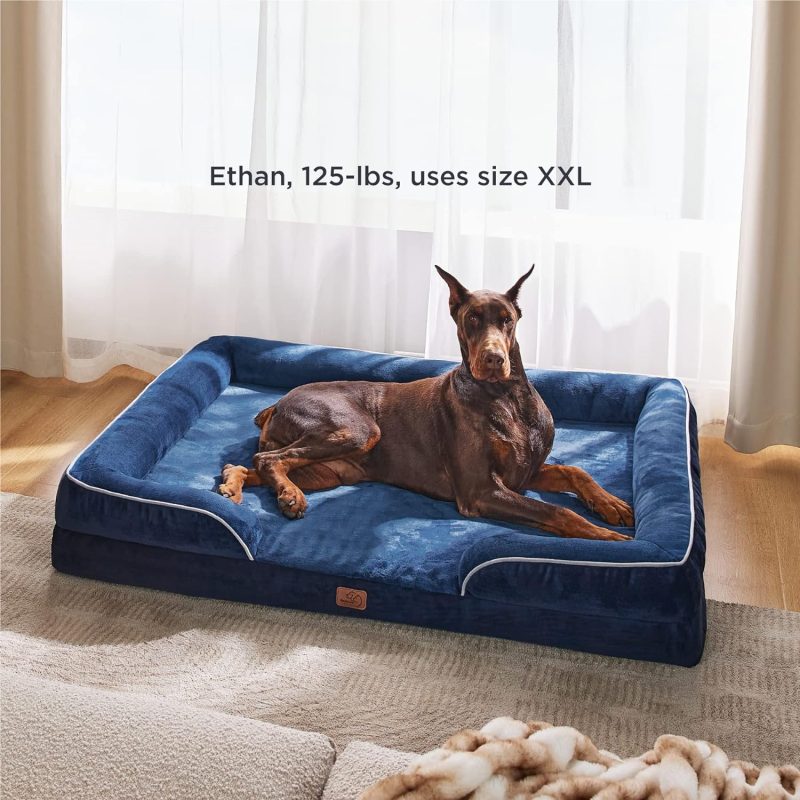 Bedsure Orthopedic Dog Bed for Medium Dogs - Waterproof Dog Sofa Bed Medium, Supportive Foam Pet Couch Bed with Removable - Image 56