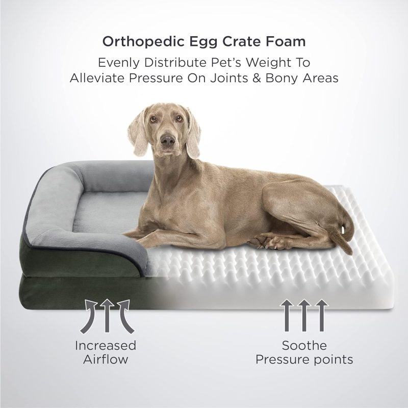 Bedsure Orthopedic Dog Bed for Medium Dogs - Waterproof Dog Sofa Bed Medium, Supportive Foam Pet Couch Bed with Removable - Image 248