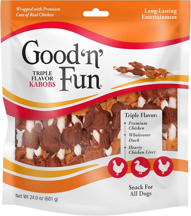 Good'N'Fun Triple Flavored Rawhide Kabobs for Dogs, 1.5 Pound (Pack of 1) - Image 22