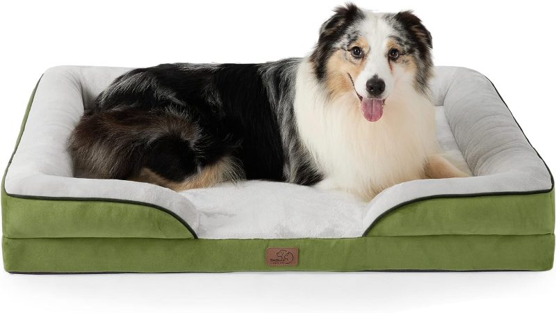 Bedsure Orthopedic Dog Bed for Medium Dogs - Waterproof Dog Sofa Bed Medium, Supportive Foam Pet Couch Bed with Removable - Image 355
