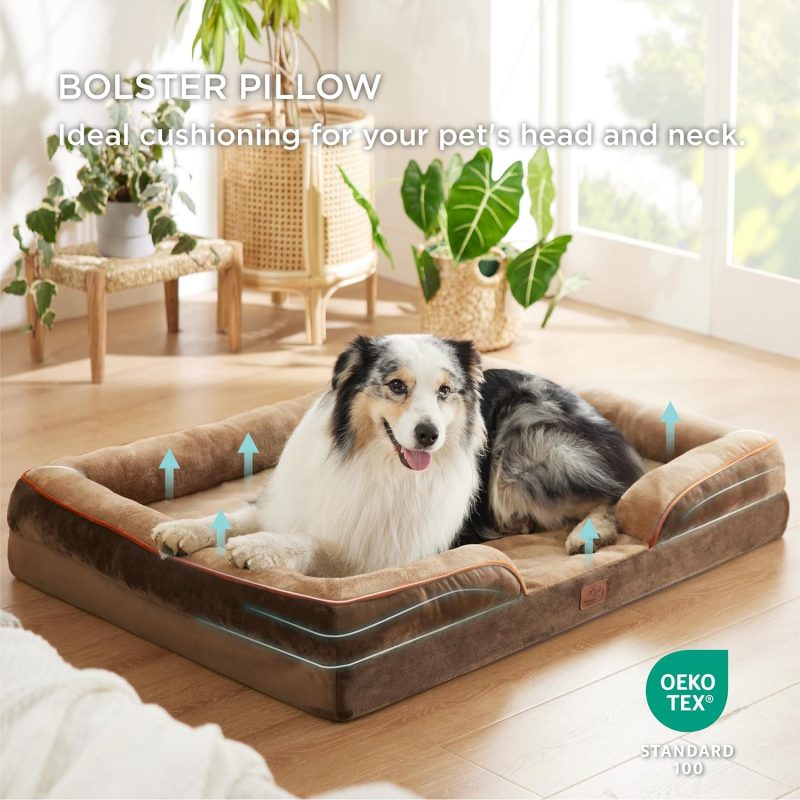 Bedsure Orthopedic Dog Bed for Medium Dogs - Waterproof Dog Sofa Bed Medium, Supportive Foam Pet Couch Bed with Removable - Image 296