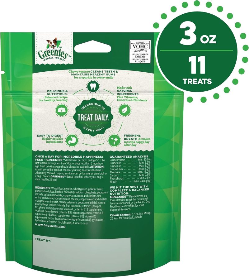 GREENIES Original Regular Natural Dog Dental Chews Oral Health Dog Treats, 36 Count (Pack of 1) - Image 117