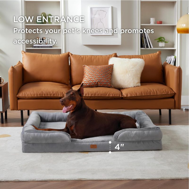 Bedsure Orthopedic Dog Bed for Medium Dogs - Waterproof Dog Sofa Bed Medium, Supportive Foam Pet Couch Bed with Removable - Image 34