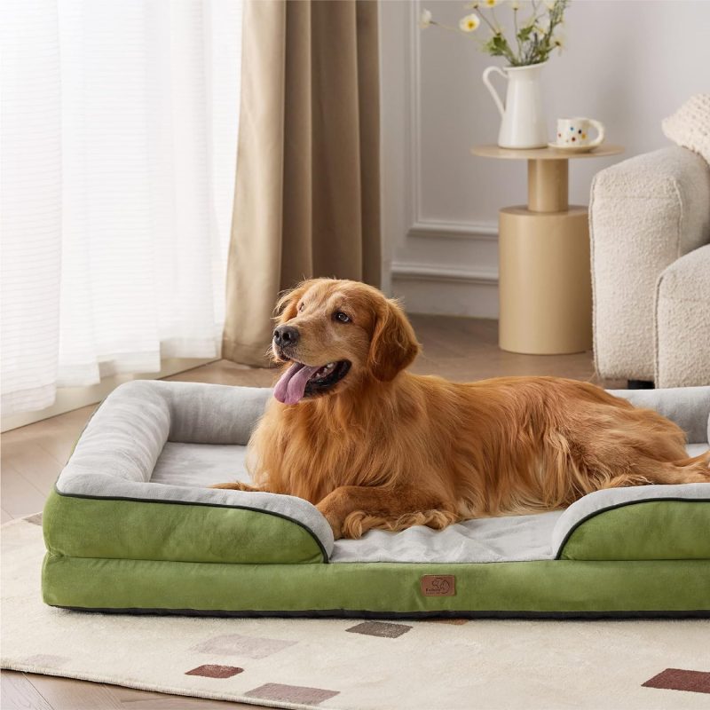 Bedsure Orthopedic Dog Bed for Medium Dogs - Waterproof Dog Sofa Bed Medium, Supportive Foam Pet Couch Bed with Removable - Image 124