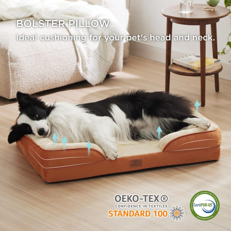 Bedsure Orthopedic Dog Bed for Medium Dogs - Waterproof Dog Sofa Bed Medium, Supportive Foam Pet Couch Bed with Removable - Image 230