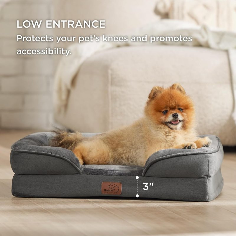 Bedsure Orthopedic Dog Bed for Medium Dogs - Waterproof Dog Sofa Bed Medium, Supportive Foam Pet Couch Bed with Removable - Image 320
