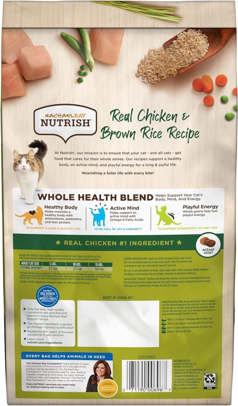 Rachael Ray Nutrish Premium Natural Dry Dog Food, Real Beef, Pea, & Brown Rice Recipe, 40 Pound Bag (Packaging May Vary) - Image 12