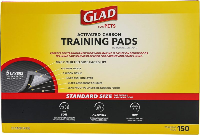 Glad for Pets Black Charcoal Training Pads for Dogs, 23" x 23" - Super Absorbent & Odor Neutralizing Dog Potty Pads, - Image 32
