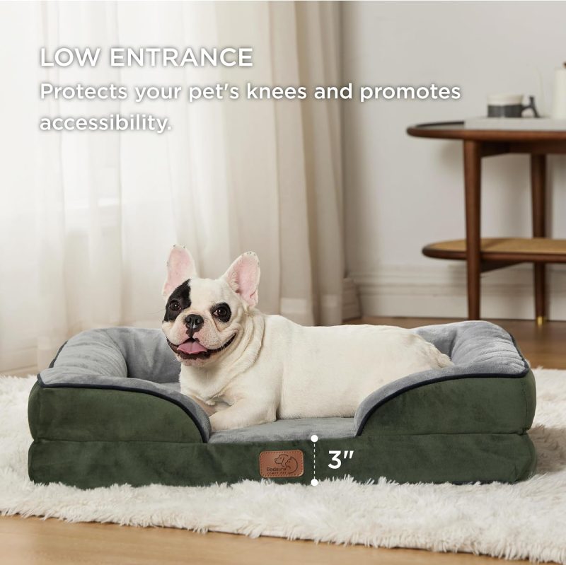 Bedsure Orthopedic Dog Bed for Medium Dogs - Waterproof Dog Sofa Bed Medium, Supportive Foam Pet Couch Bed with Removable - Image 5