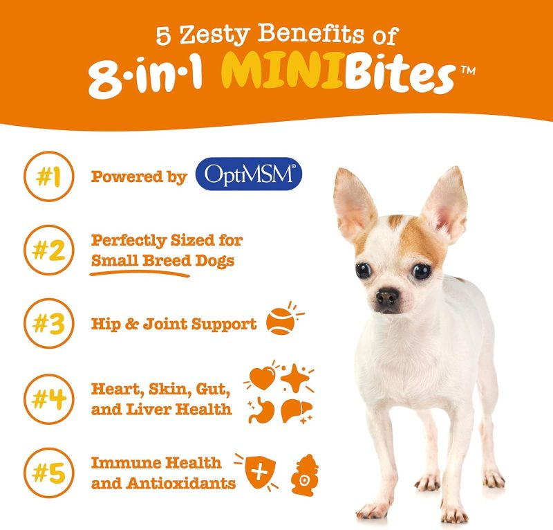 Zesty Paws Multivitamin Treats for Dogs - Glucosamine Chondroitin for Joint Support + Digestive Enzymes & Probiotics - Grain - Image 23