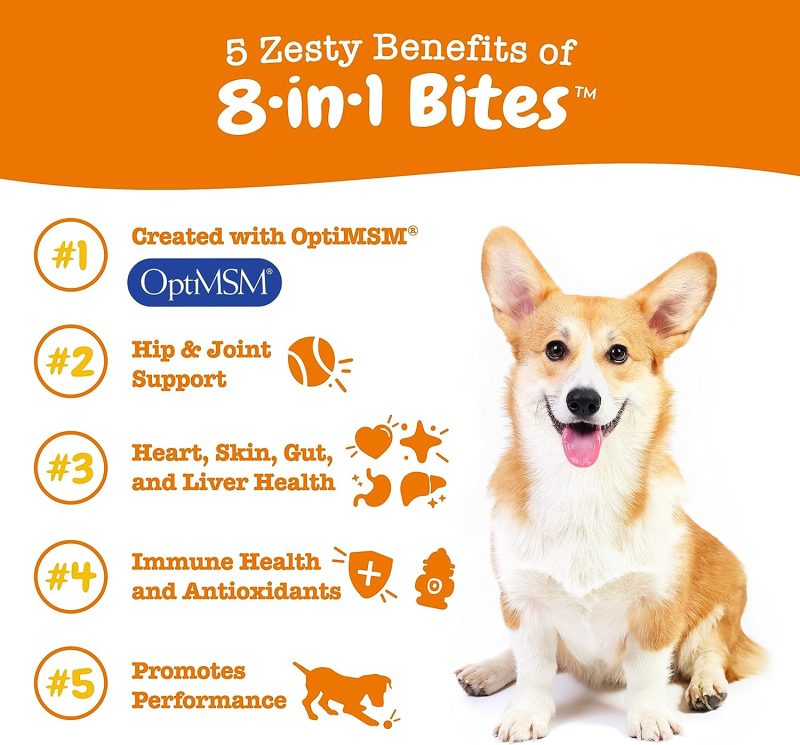 Zesty Paws Multivitamin Treats for Dogs - Glucosamine Chondroitin for Joint Support + Digestive Enzymes & Probiotics - Grain - Image 11