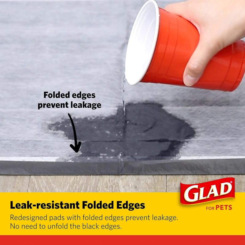 Glad for Pets Black Charcoal Training Pads for Dogs, 23" x 23" - Super Absorbent & Odor Neutralizing Dog Potty Pads, - Image 24