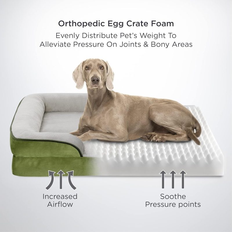 Bedsure Orthopedic Dog Bed for Medium Dogs - Waterproof Dog Sofa Bed Medium, Supportive Foam Pet Couch Bed with Removable - Image 367