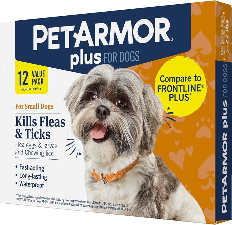 PetArmor Plus Flea and Tick Prevention for Dogs, Dog Flea and Tick Treatment, Waterproof Topical, Fast Acting, Small Dogs (5-22 - Image 25