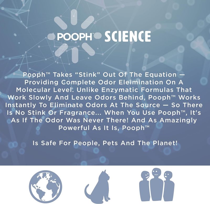 Pooph Pet Odor Eliminator, 32oz Spray - Dismantles Odors on a Molecular Basis, Dogs, Cats, Freshener, Urine, Poop, Pee, - Image 23