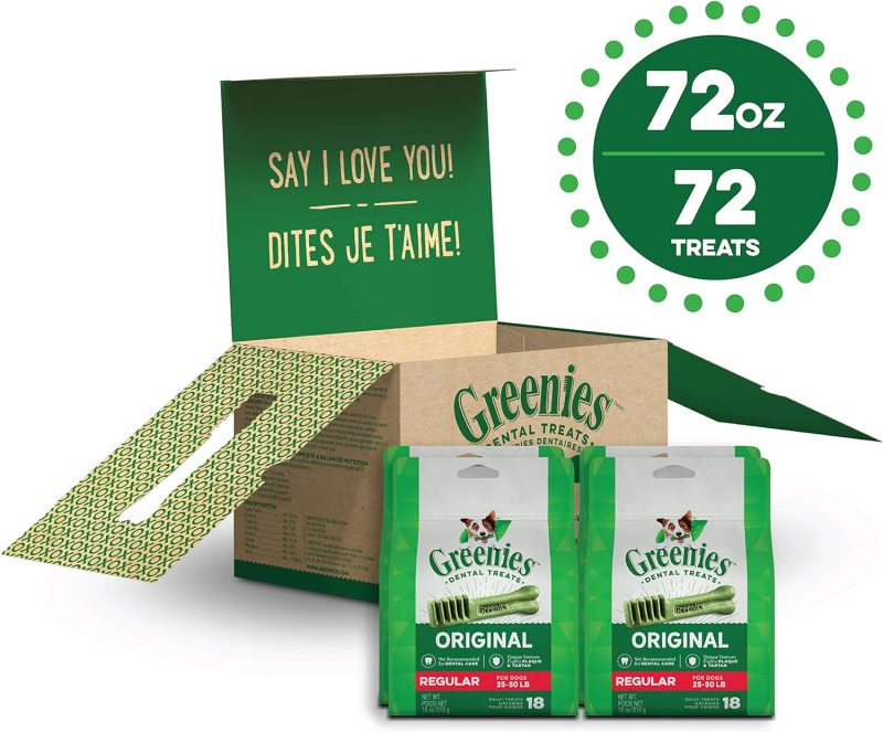 GREENIES Original Regular Natural Dog Dental Chews Oral Health Dog Treats, 36 Count (Pack of 1) - Image 130
