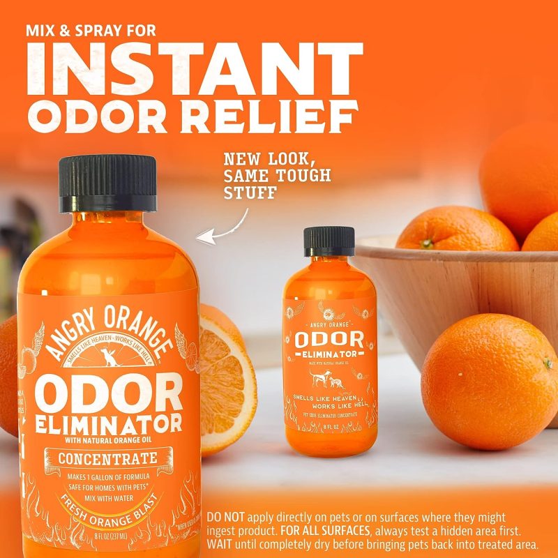 Angry Orange Pet Odor Eliminator for Strong Odor - Citrus Deodorizer for Strong Dog or Cat Pee Smells on Carpet, Furniture & - Image 19