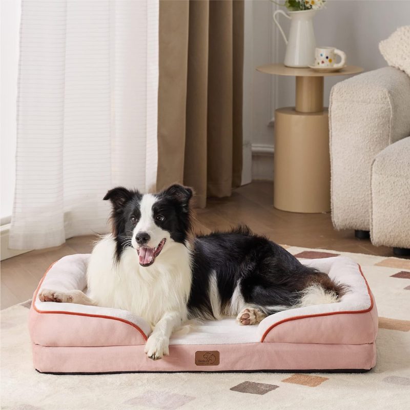 Bedsure Orthopedic Dog Bed for Medium Dogs - Waterproof Dog Sofa Bed Medium, Supportive Foam Pet Couch Bed with Removable - Image 109