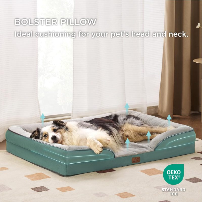Bedsure Orthopedic Dog Bed for Medium Dogs - Waterproof Dog Sofa Bed Medium, Supportive Foam Pet Couch Bed with Removable - Image 325