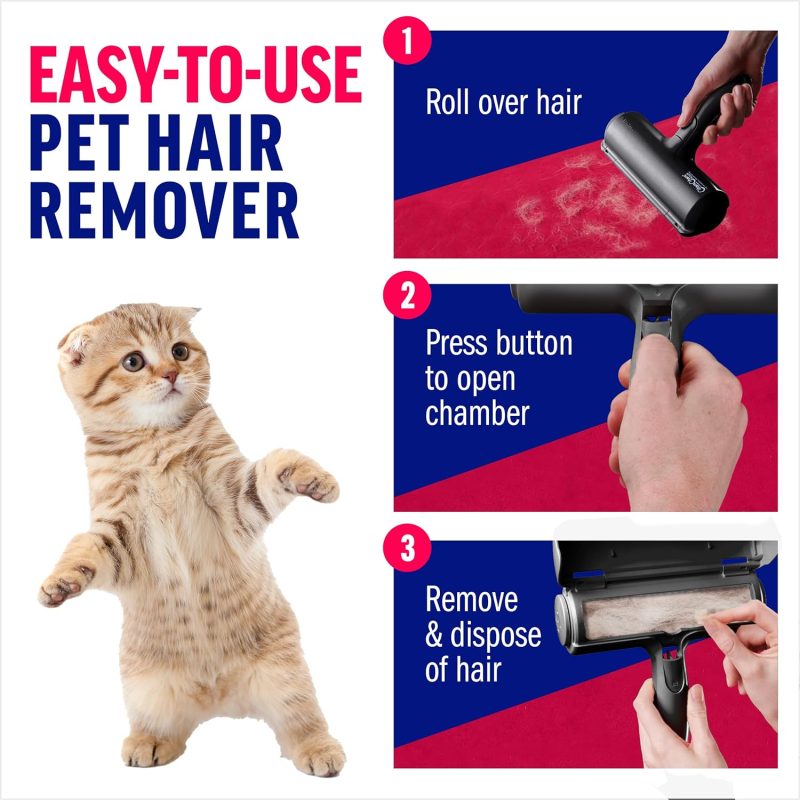 Chom Chom Roller Pet Hair Remover and Reusable Lint Roller - ChomChom Cat and Dog Hair Remover for Furniture, Couch, Carpet, - Image 11