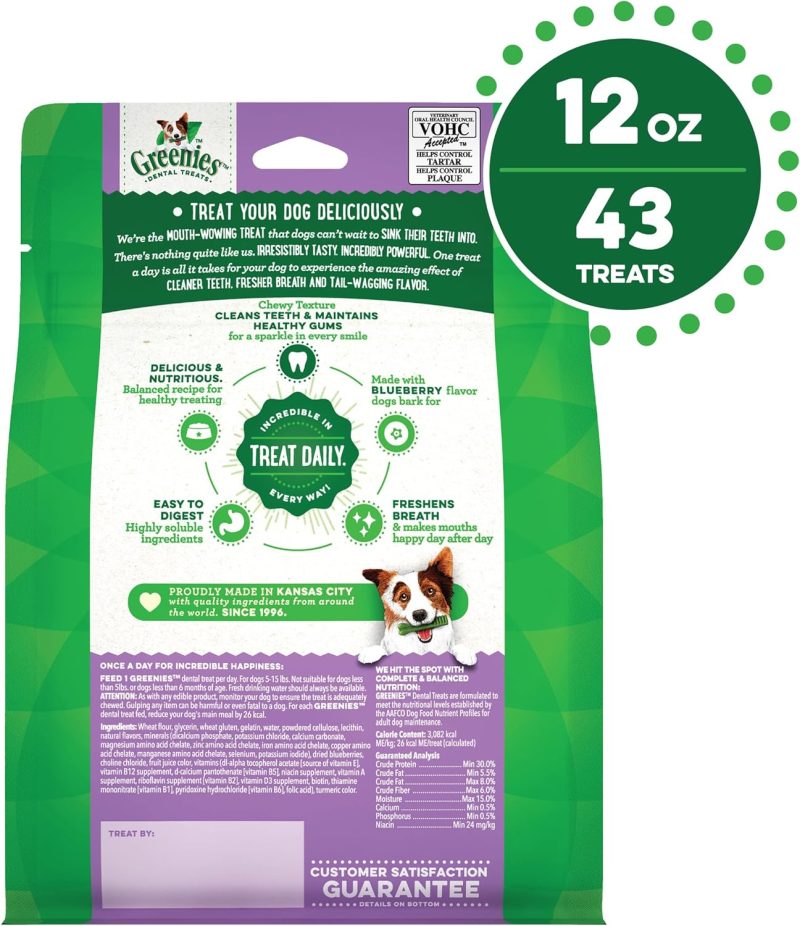 GREENIES Original Regular Natural Dog Dental Chews Oral Health Dog Treats, 36 Count (Pack of 1) - Image 2