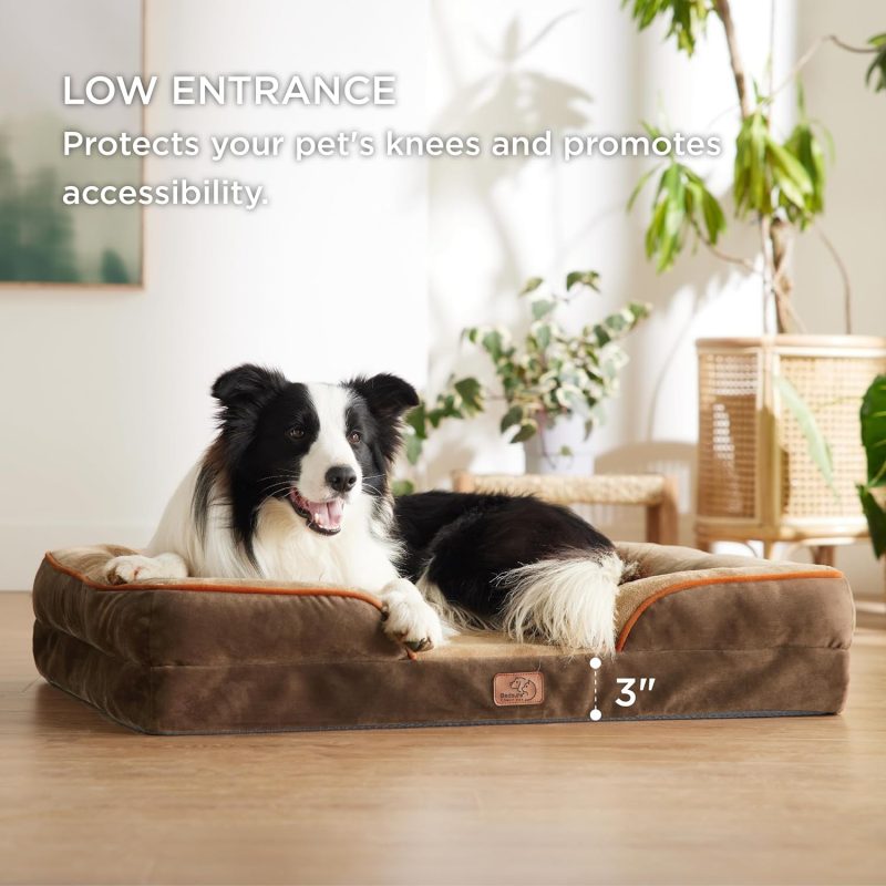 Bedsure Orthopedic Dog Bed for Medium Dogs - Waterproof Dog Sofa Bed Medium, Supportive Foam Pet Couch Bed with Removable - Image 199