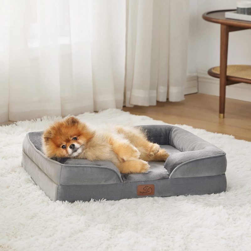 Bedsure Orthopedic Dog Bed for Medium Dogs - Waterproof Dog Sofa Bed Medium, Supportive Foam Pet Couch Bed with Removable - Image 105