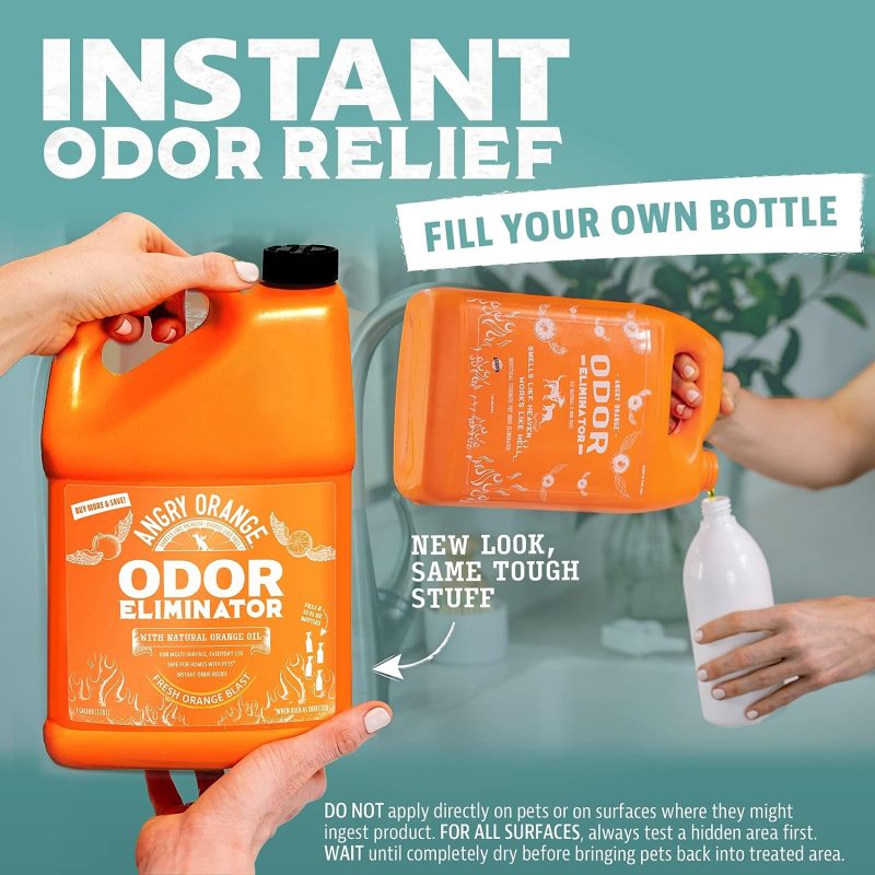 Angry Orange Pet Odor Eliminator for Strong Odor - Citrus Deodorizer for Strong Dog or Cat Pee Smells on Carpet, Furniture & - Image 11