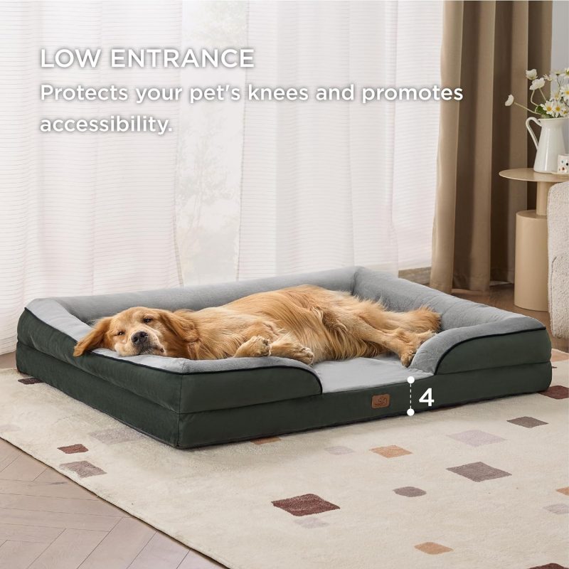 Bedsure Orthopedic Dog Bed for Medium Dogs - Waterproof Dog Sofa Bed Medium, Supportive Foam Pet Couch Bed with Removable - Image 339