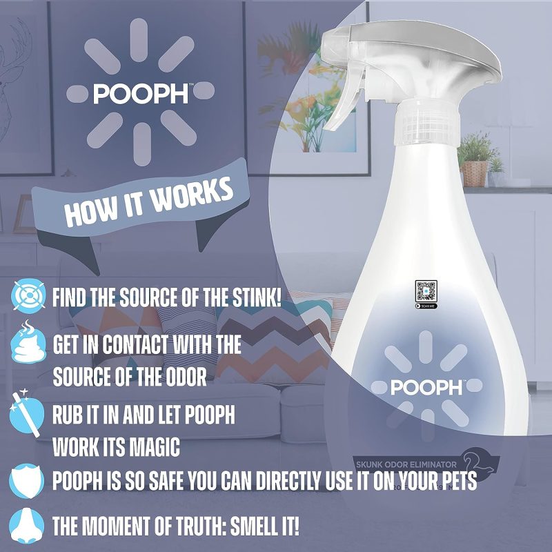Pooph Pet Odor Eliminator, 32oz Spray - Dismantles Odors on a Molecular Basis, Dogs, Cats, Freshener, Urine, Poop, Pee, - Image 19
