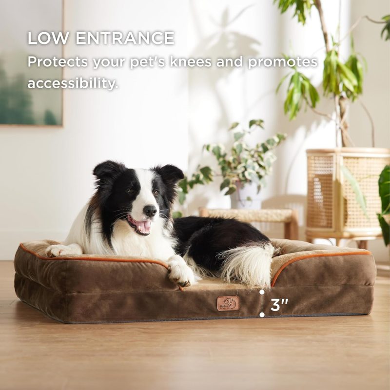 Bedsure Orthopedic Dog Bed for Medium Dogs - Waterproof Dog Sofa Bed Medium, Supportive Foam Pet Couch Bed with Removable - Image 97