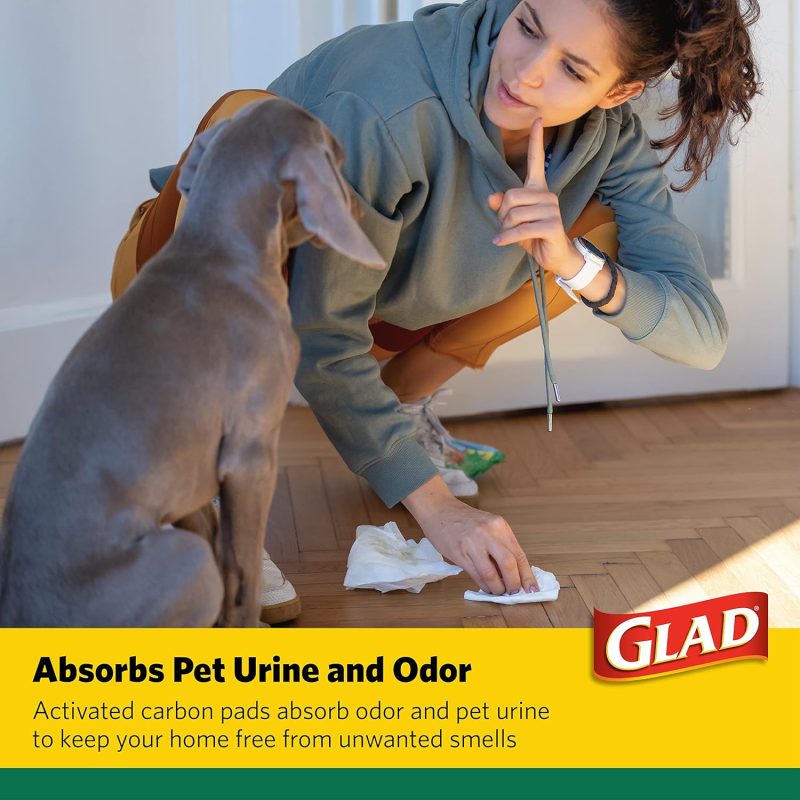 Glad for Pets Black Charcoal Training Pads for Dogs, 23" x 23" - Super Absorbent & Odor Neutralizing Dog Potty Pads, - Image 79
