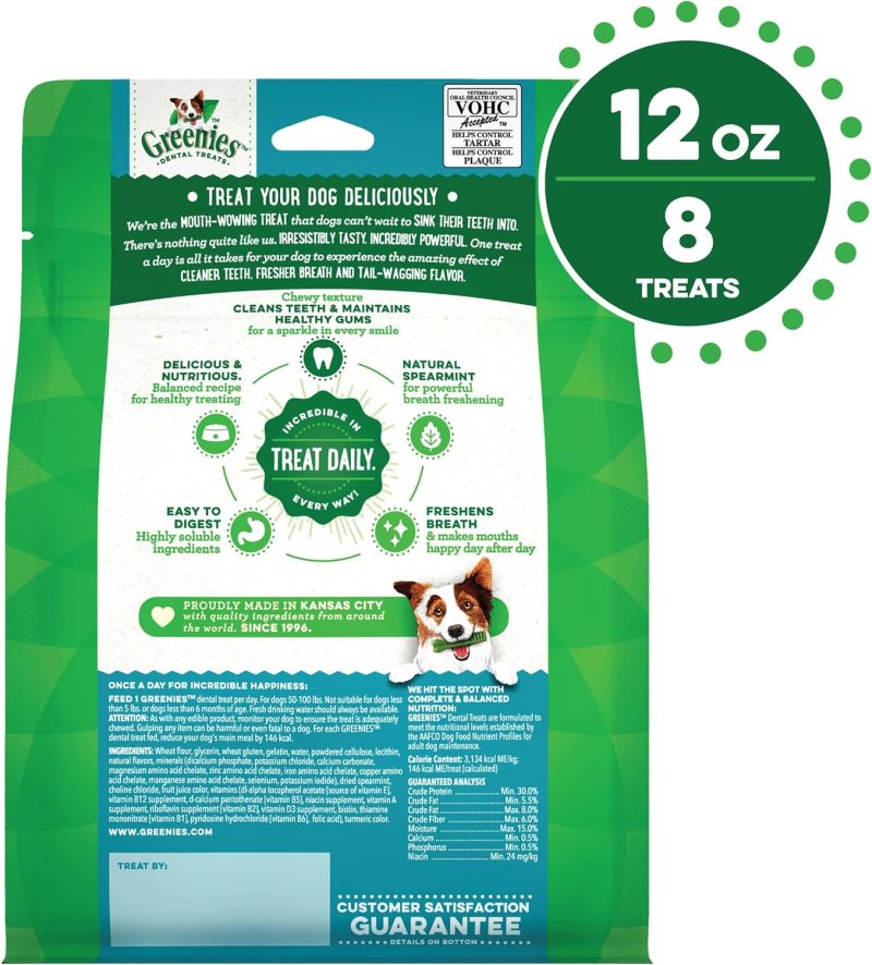 GREENIES Original Regular Natural Dog Dental Chews Oral Health Dog Treats, 36 Count (Pack of 1) - Image 93