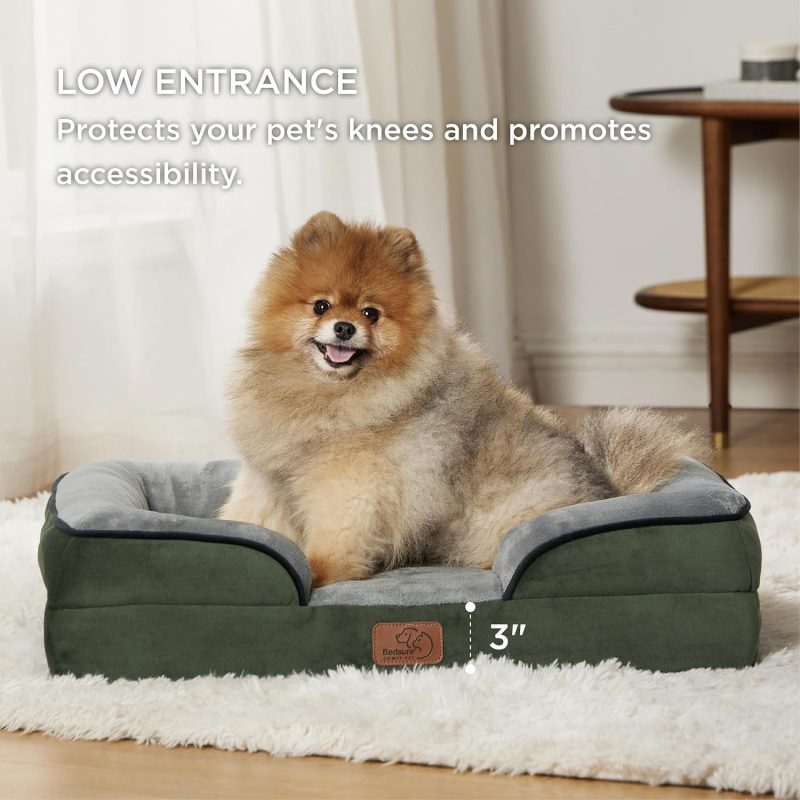 Bedsure Orthopedic Dog Bed for Medium Dogs - Waterproof Dog Sofa Bed Medium, Supportive Foam Pet Couch Bed with Removable - Image 113