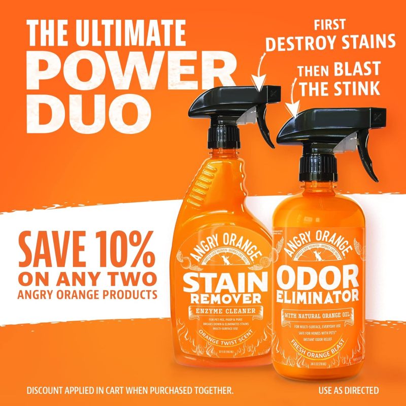 Angry Orange Pet Odor Eliminator for Strong Odor - Citrus Deodorizer for Strong Dog or Cat Pee Smells on Carpet, Furniture & - Image 7