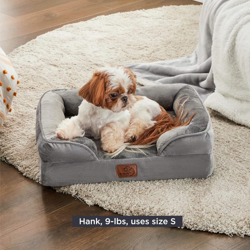 Bedsure Orthopedic Dog Bed for Medium Dogs - Waterproof Dog Sofa Bed Medium, Supportive Foam Pet Couch Bed with Removable - Image 133
