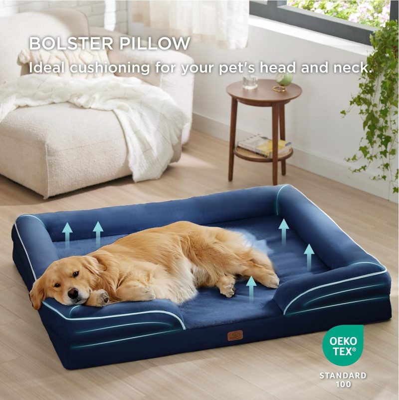 Bedsure Orthopedic Dog Bed for Medium Dogs - Waterproof Dog Sofa Bed Medium, Supportive Foam Pet Couch Bed with Removable - Image 237