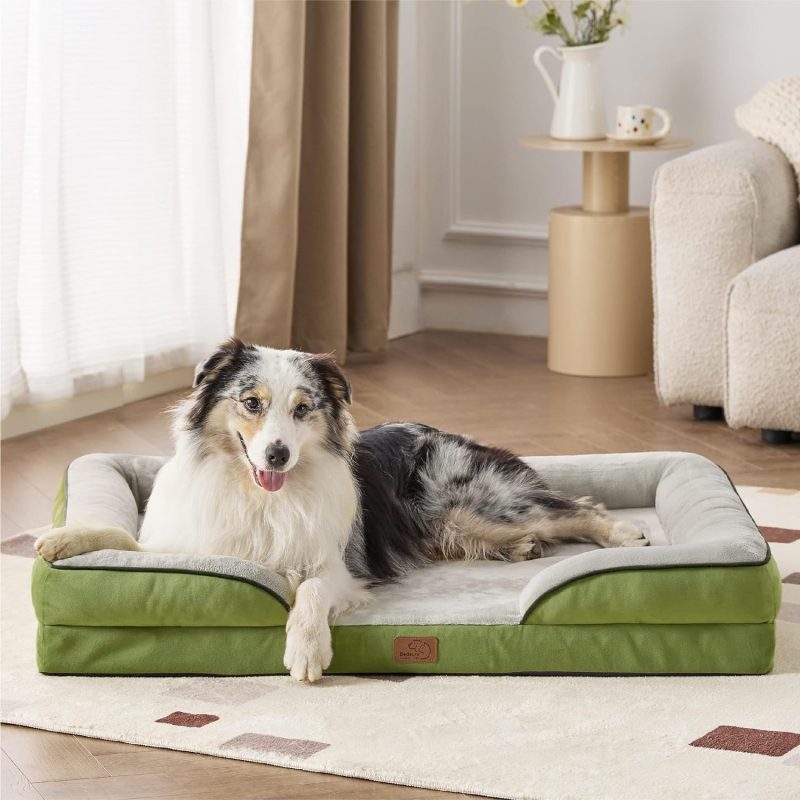 Bedsure Orthopedic Dog Bed for Medium Dogs - Waterproof Dog Sofa Bed Medium, Supportive Foam Pet Couch Bed with Removable - Image 357